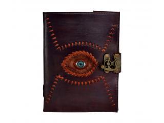 Genuine Handmade Leather Real Look Eye God Eye Journal Blank Book Brown Color Leather Note Book